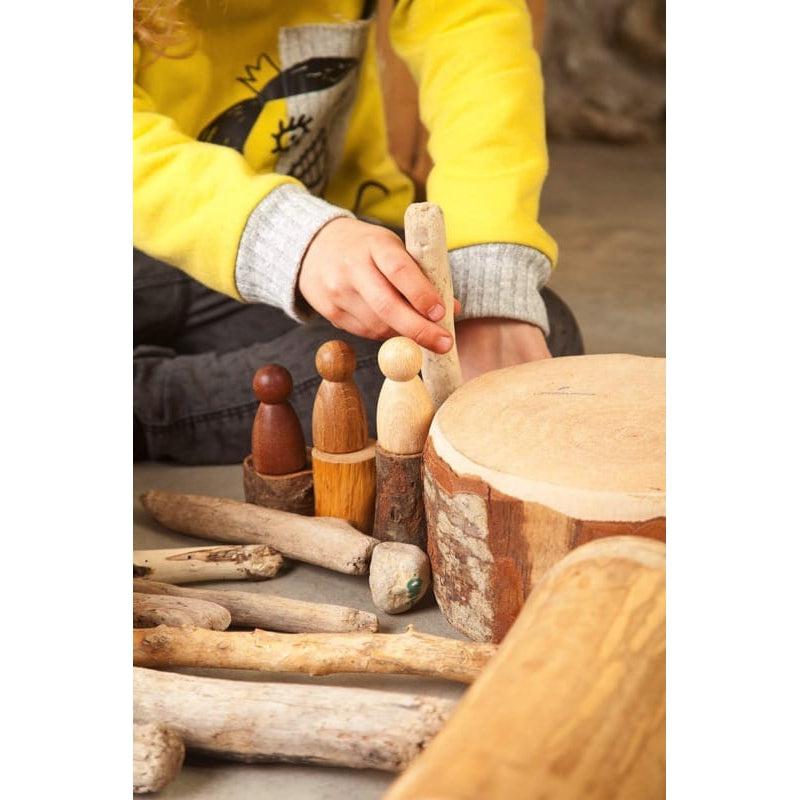 3 nins de maderas de Grapat en Libélula Azul