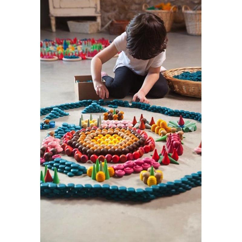 Mandala pequeñas monedas azules de Grapat en Libélula Azul