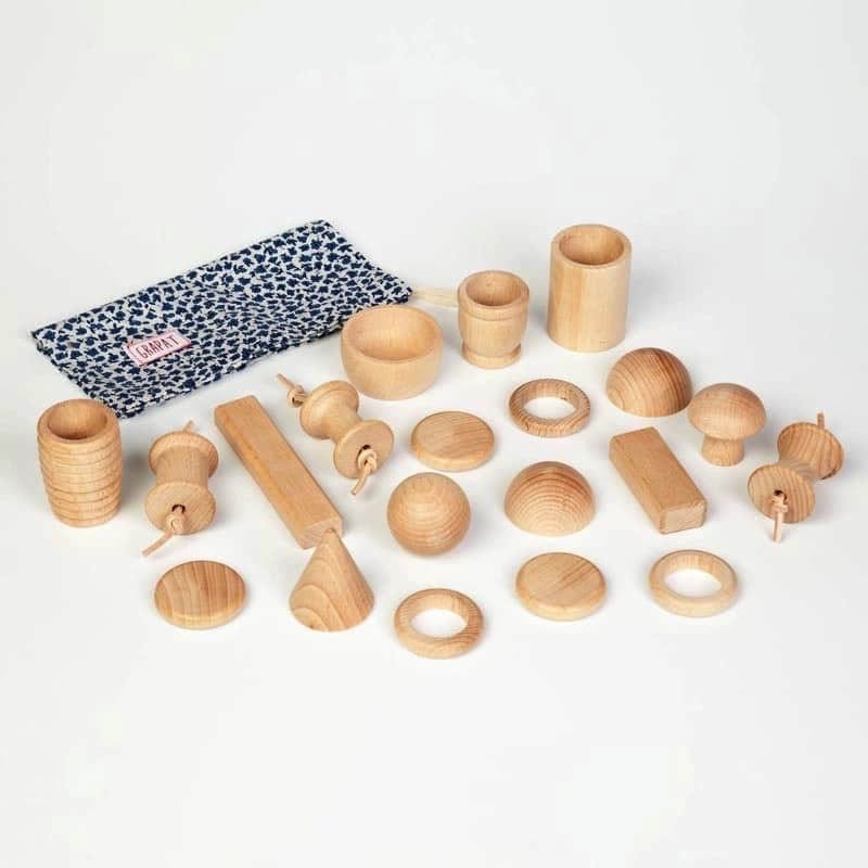 Cesta de los tesoros 20 elementos de Grapat en Libélula Azul