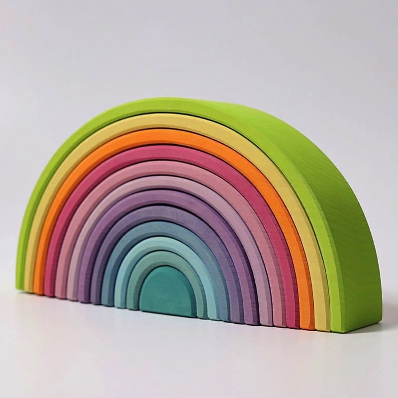 Arcoiris grande tonos pastel de Grimm's en Libélula Azul