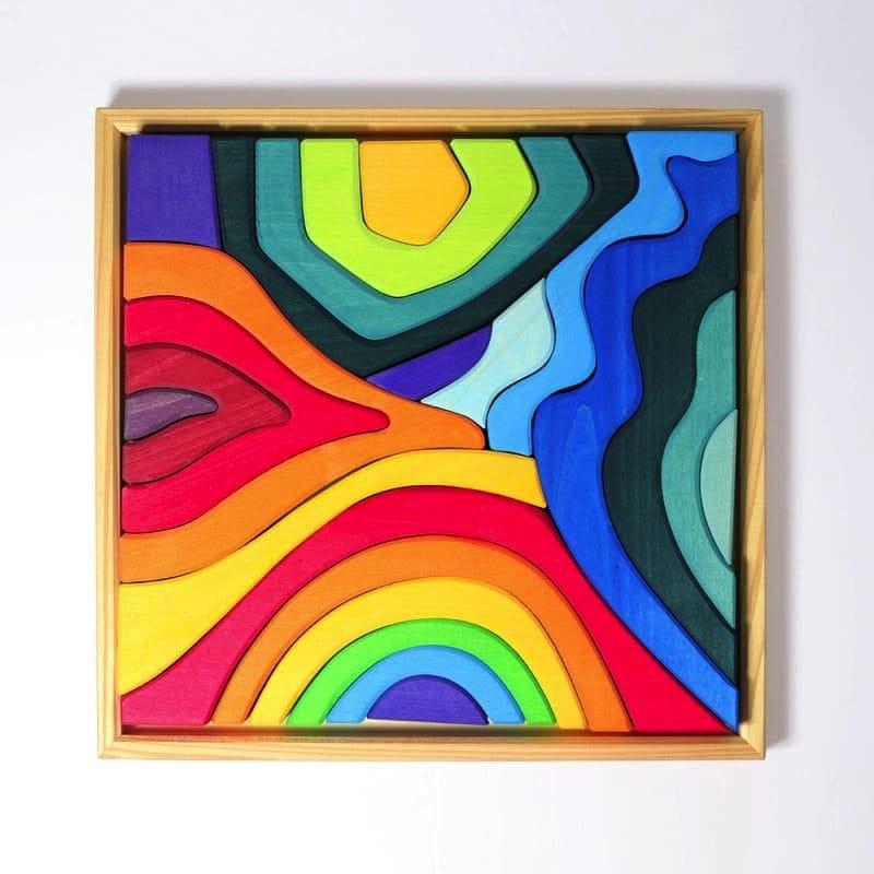 Bloques cuatro elementos grande de Grimm's en Libélula Azul