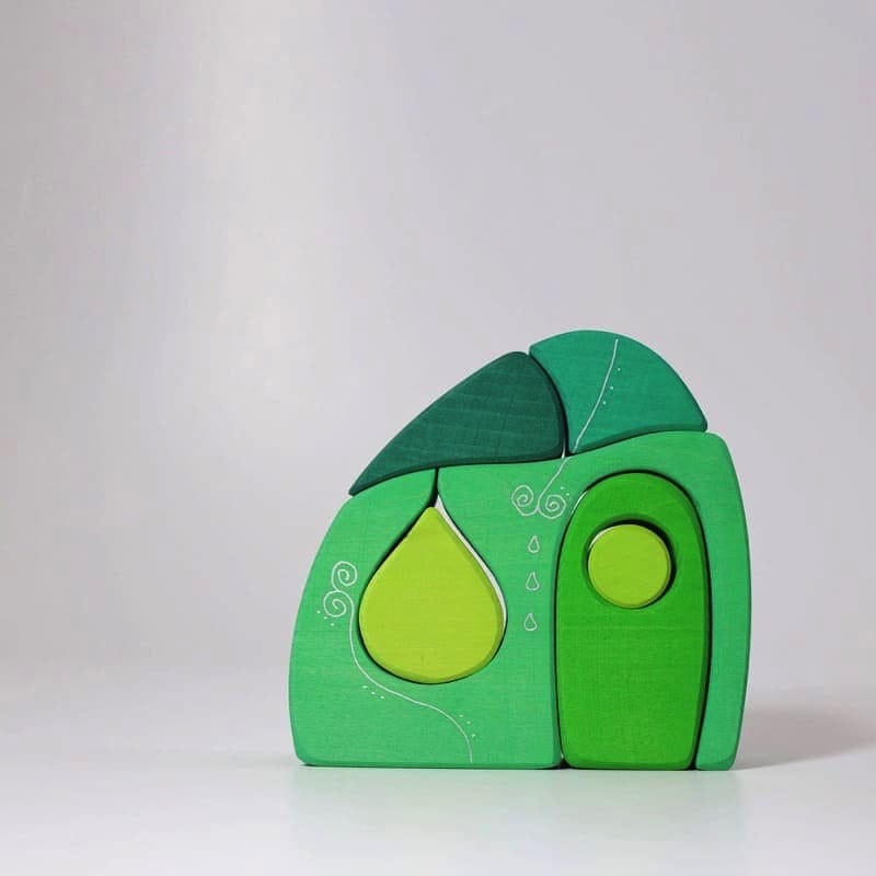 Casa villa de hadas verde de Grimm's en Libélula Azul