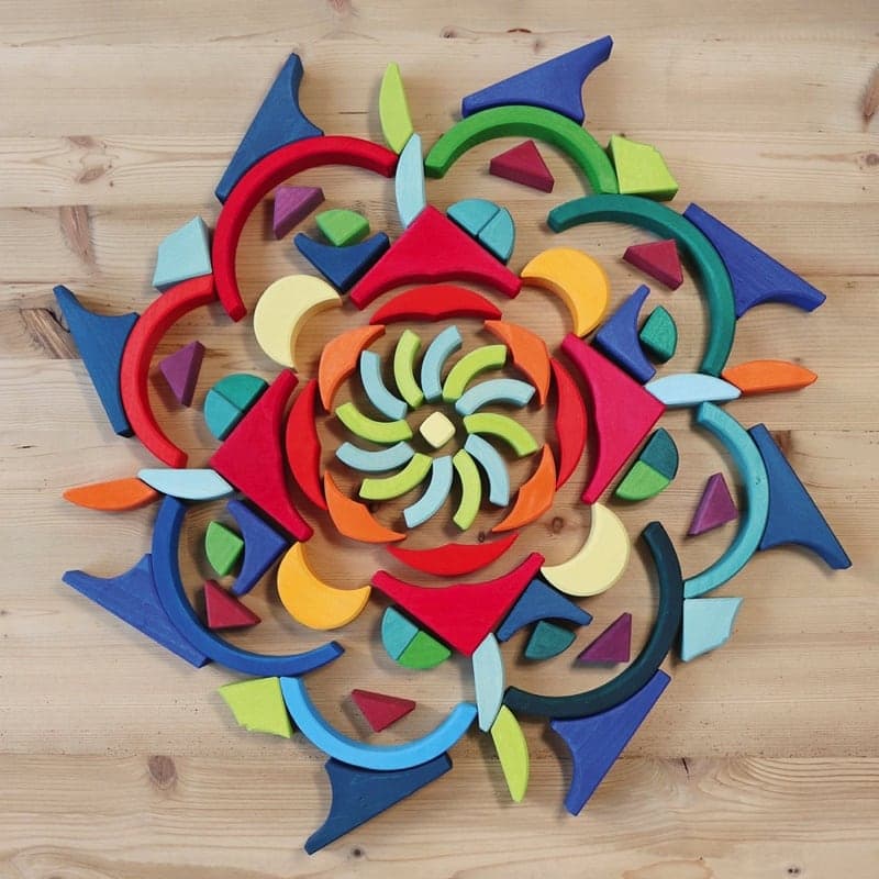 Set de construcción arcos y cuadrados de Grimm's en Libélula Azul