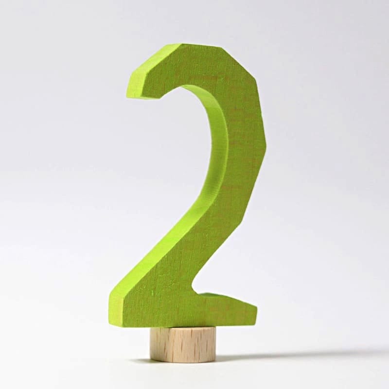 Número decorativo antroposófico 2 de Grimm's en Libélula Azul