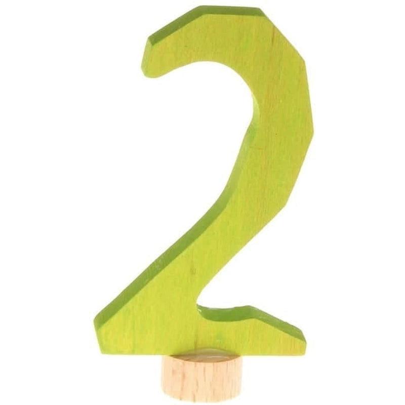 Número decorativo antroposófico 2 de Grimm's en Libélula Azul