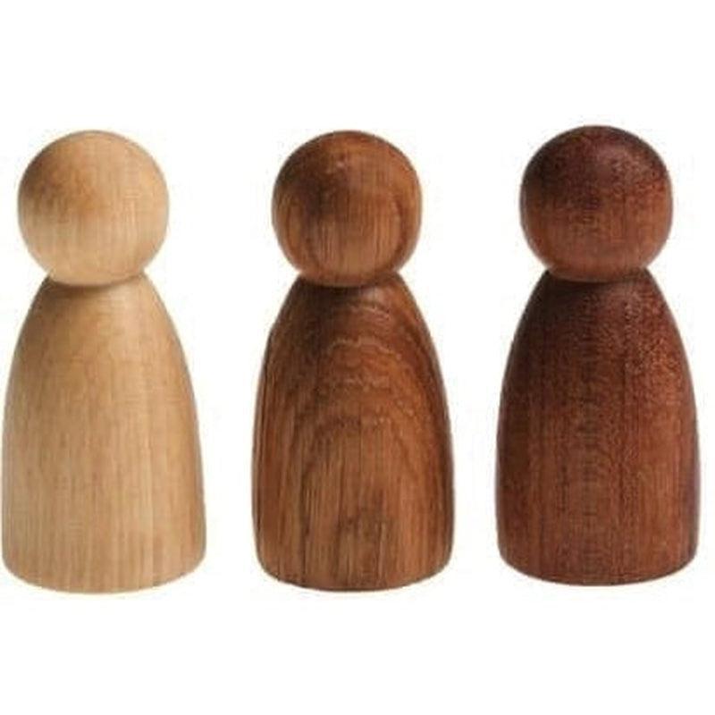 3 nins de maderas