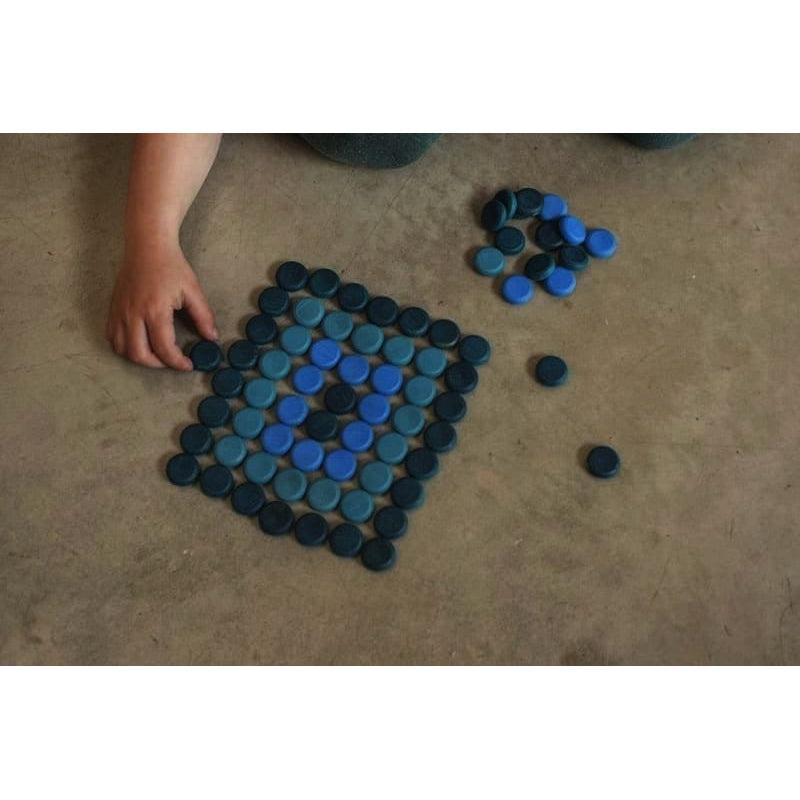 Mandala pequeñas monedas azules de Grapat en Libélula Azul