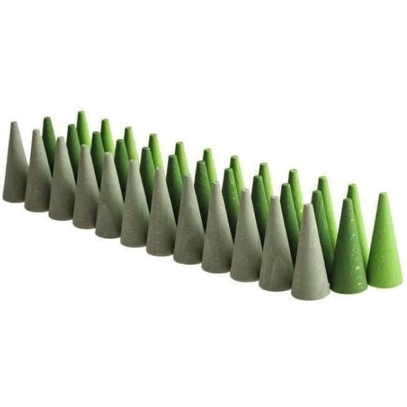 Mandala pequeños conos verdes de Grapat en Libélula Azul