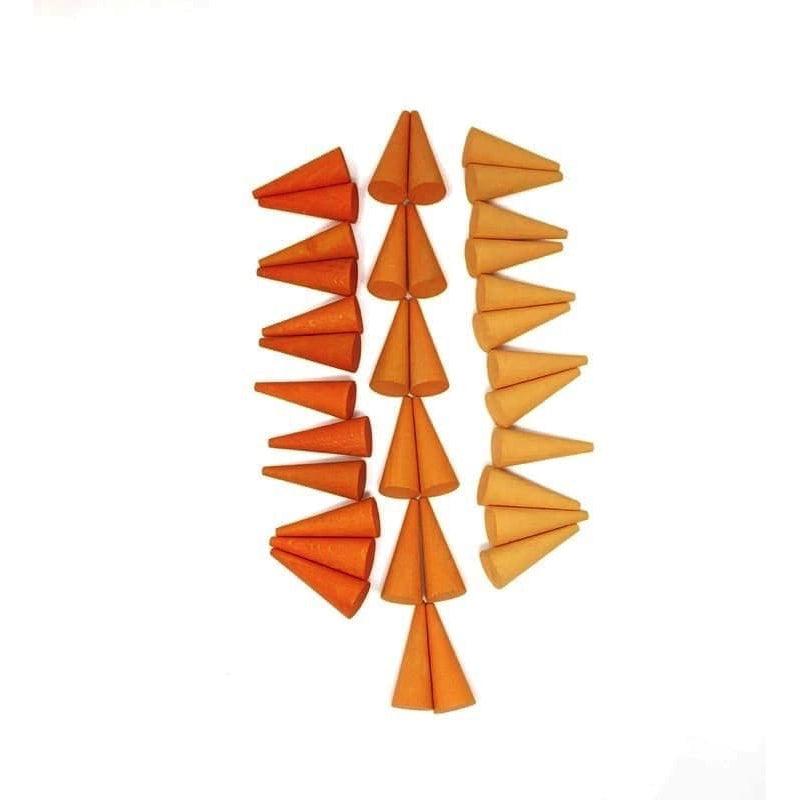 Mandala pequeños conos naranjos de Grapat en Libélula Azul