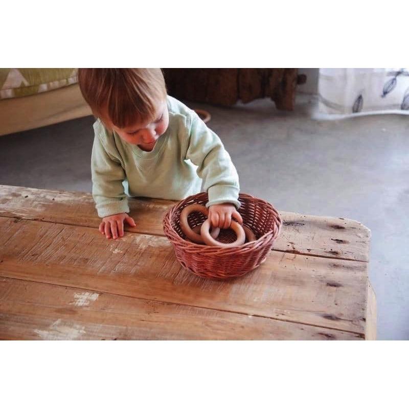 Aro pequeño 8 cm natural de Grapat en Libélula Azul