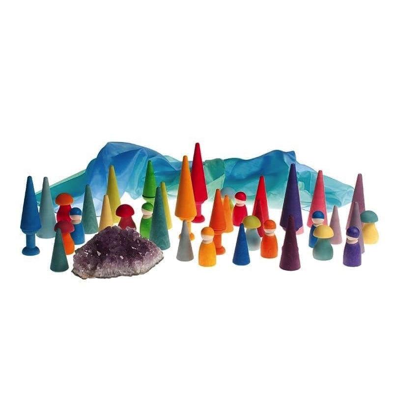 Bosque arcoiris de Grimm&#39;s en Libélula Azul