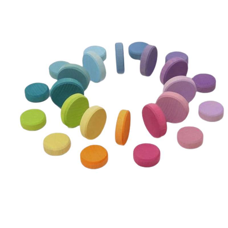 Monedas tonos pastel