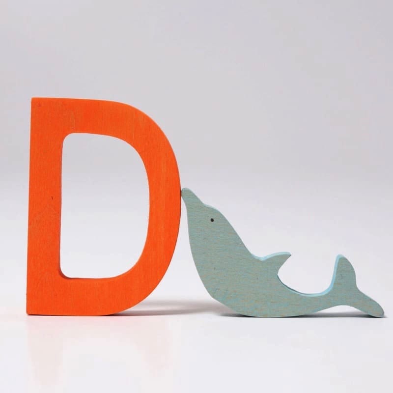 Letra escolar d de Grimm&#39;s en Libélula Azul