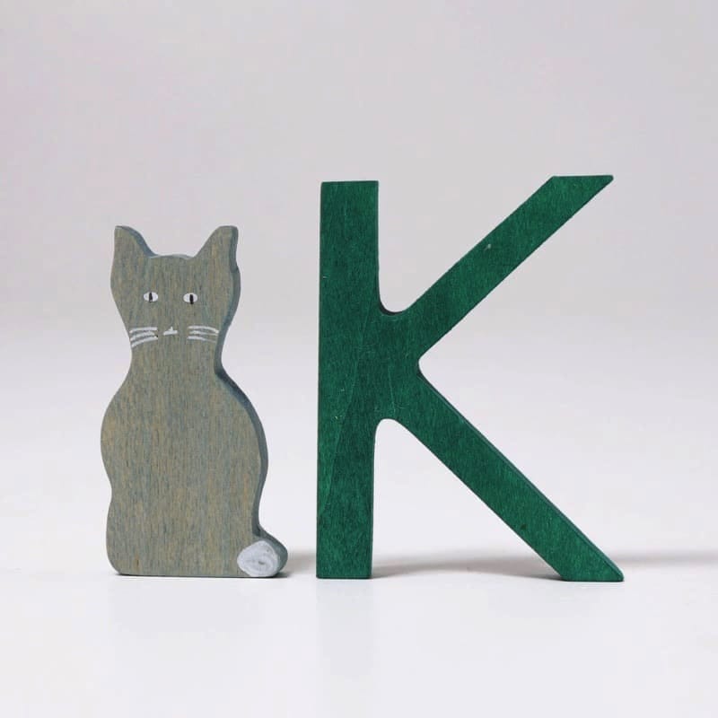 Letra escolar k de Grimm's en Libélula Azul