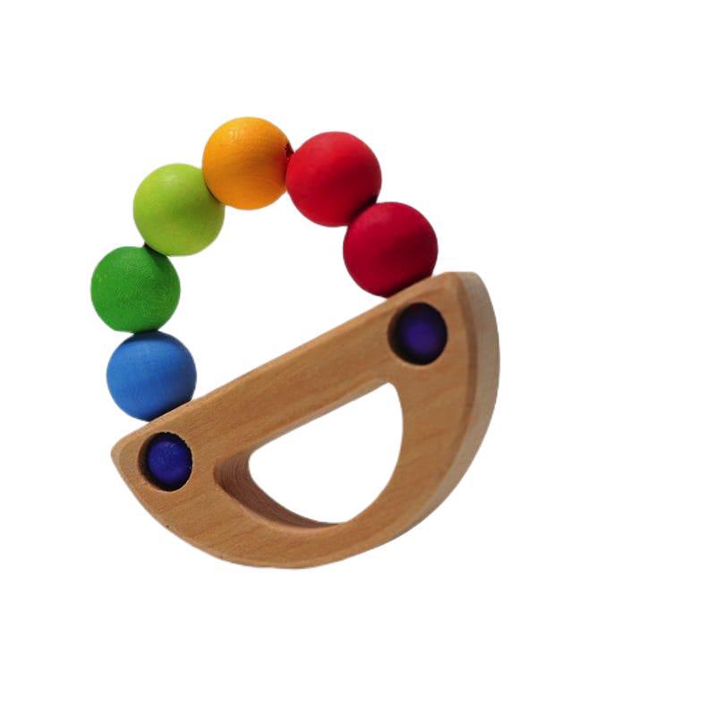 Sonajero barquito arcoiris