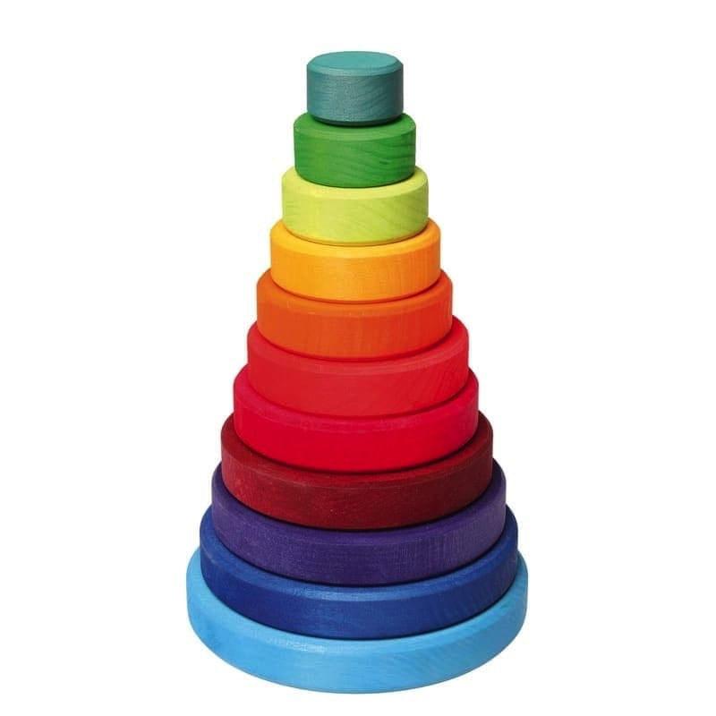 Apilable cónico grande arcoiris de Grimm's en Libélula Azul