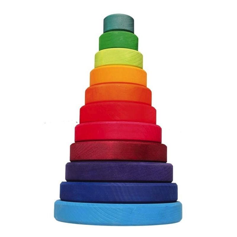 Apilable cónico grande arcoiris de Grimm&#39;s en Libélula Azul