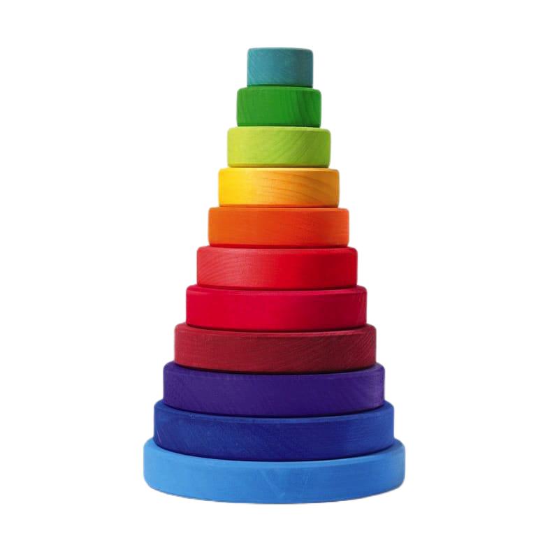 Apilable cónico grande arcoiris de Grimm's en Libélula Azul