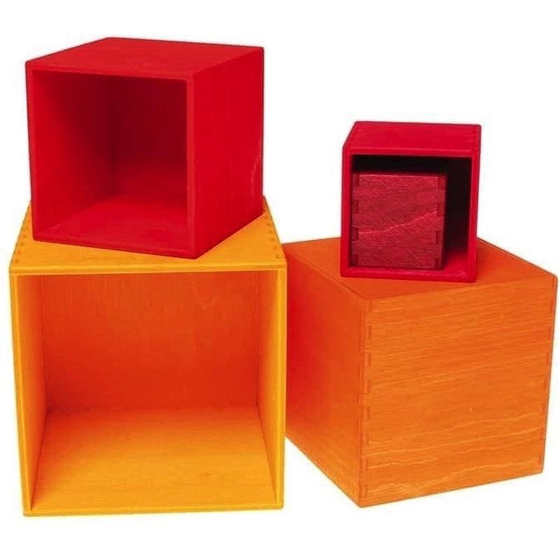Set pequeño de cubos amarillos