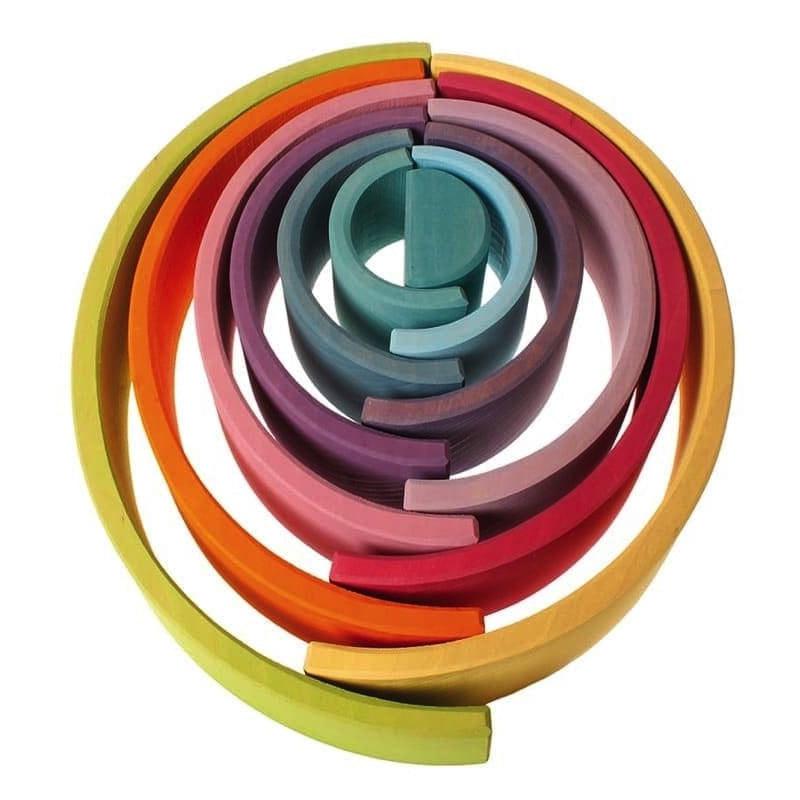 Arcoiris grande tonos pastel de Grimm's en Libélula Azul