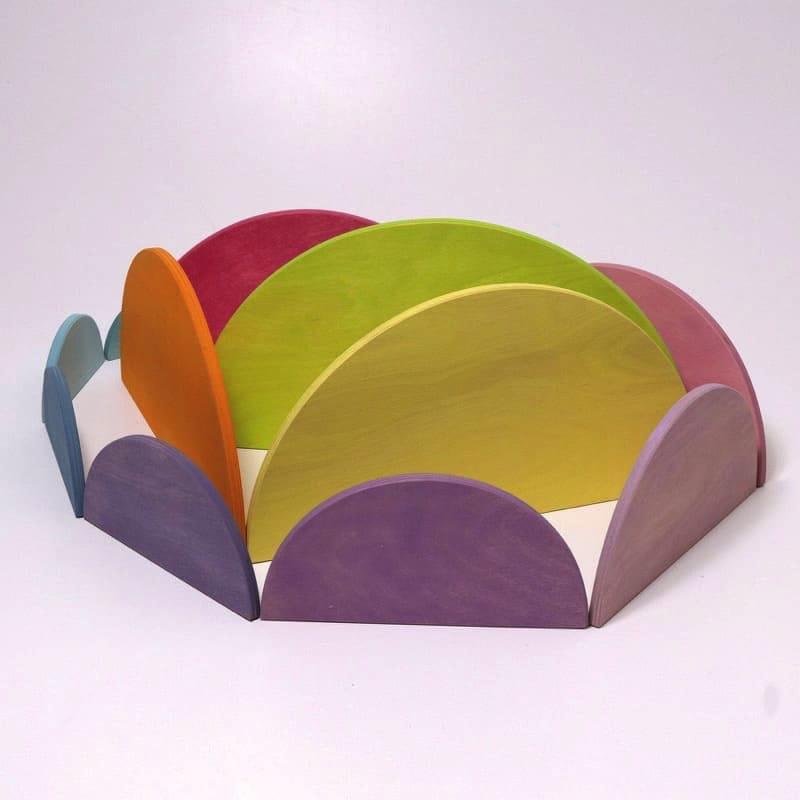 Semi círculos tonos pastel de Grimm&#39;s en Libélula Azul