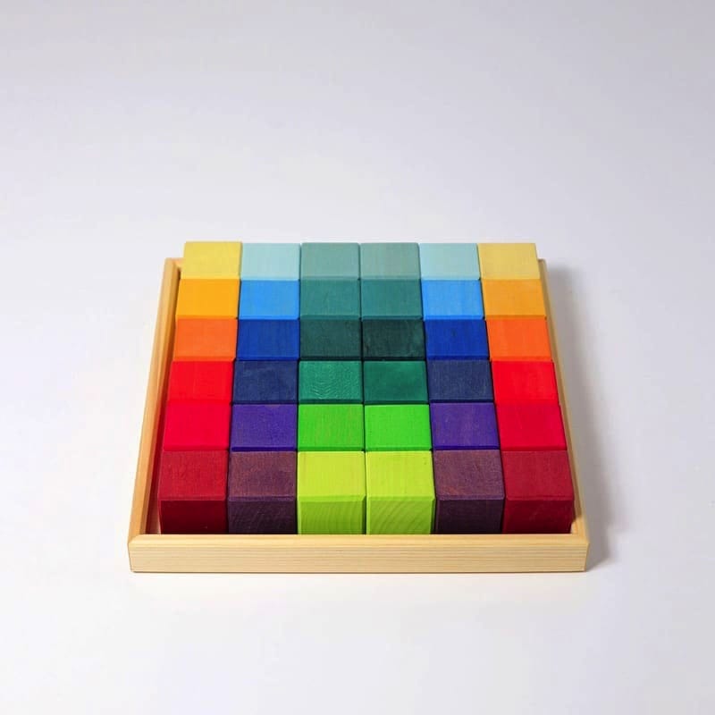 Bloques mosaico arcoiris pequeño de Grimm's en Libélula Azul