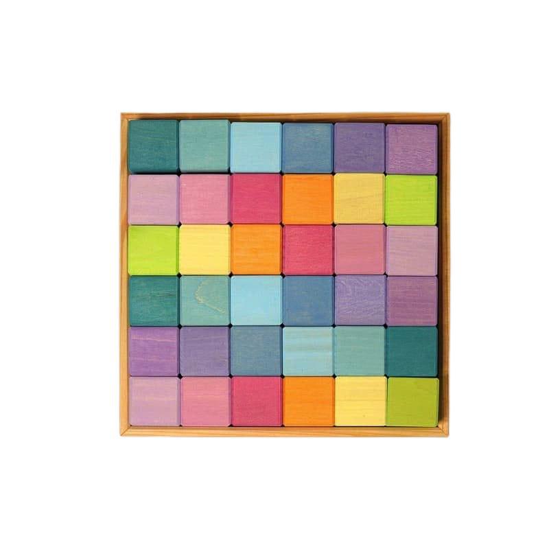 Bloques mosaico tonos pastel pequeño
