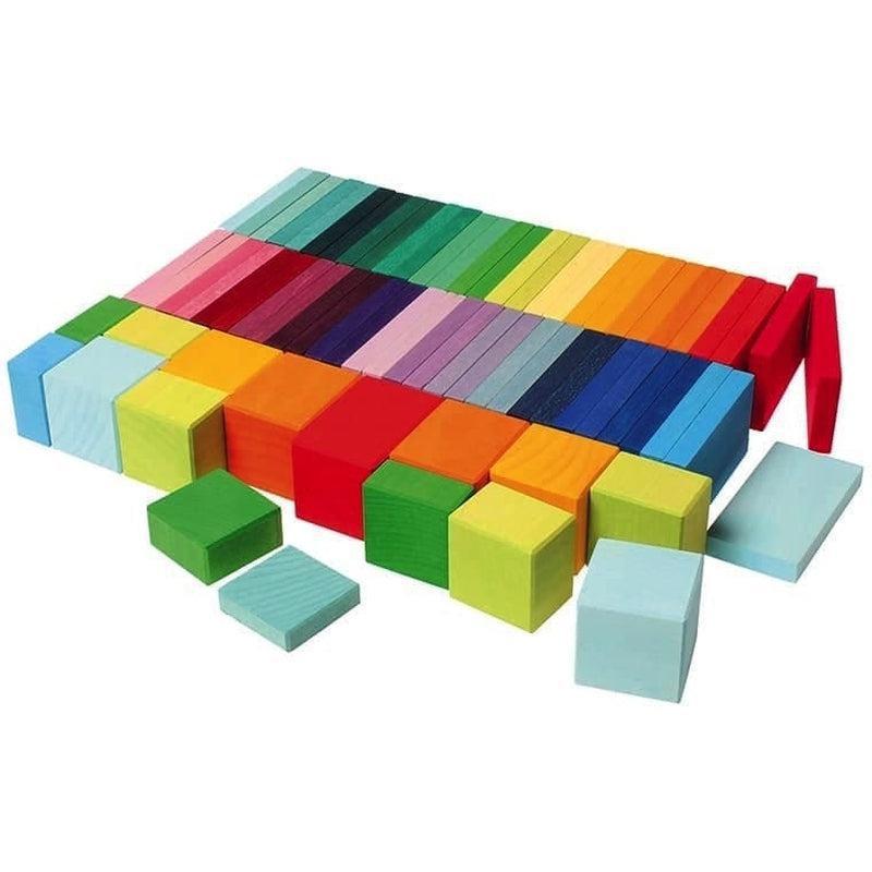 Bloques y tablitas de colores