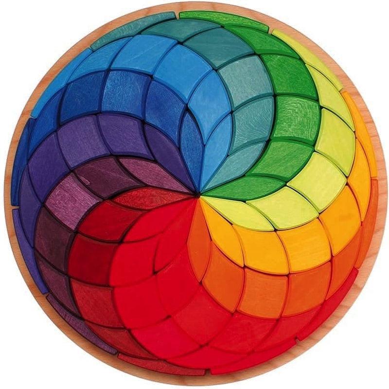 Puzzle espiral de color grande