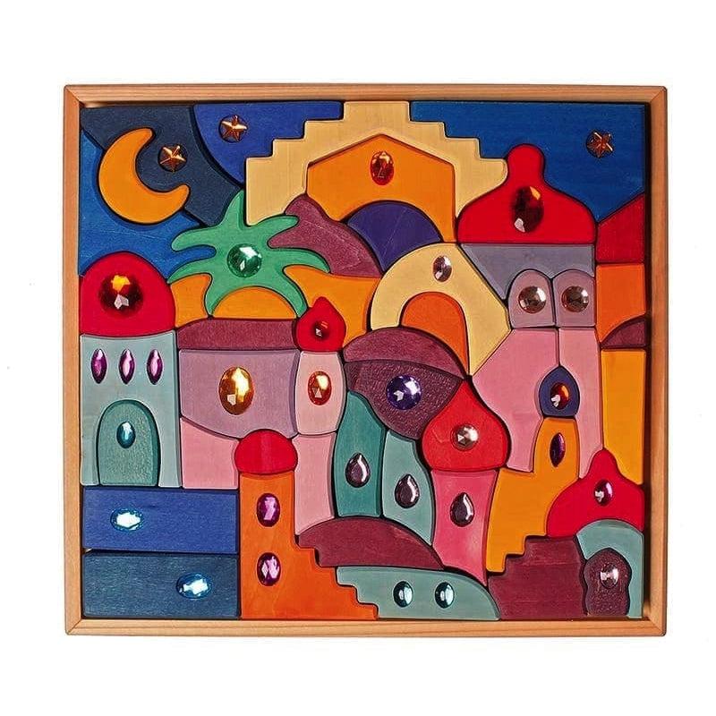 Puzzle mandala oriente con brillantes de Grimm&#39;s en Libélula Azul