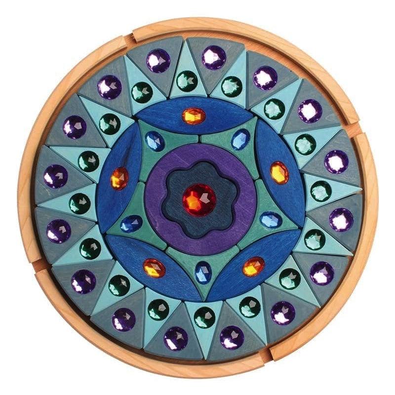 Puzzle mandala pequeño con brillantes de Grimm's en Libélula Azul