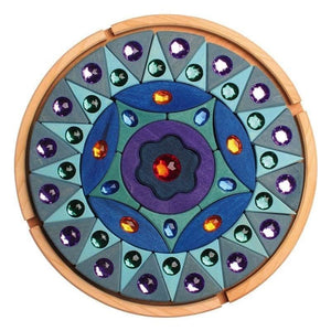 Puzzle mandala pequeño con brillantes de Grimm's en Libélula Azul