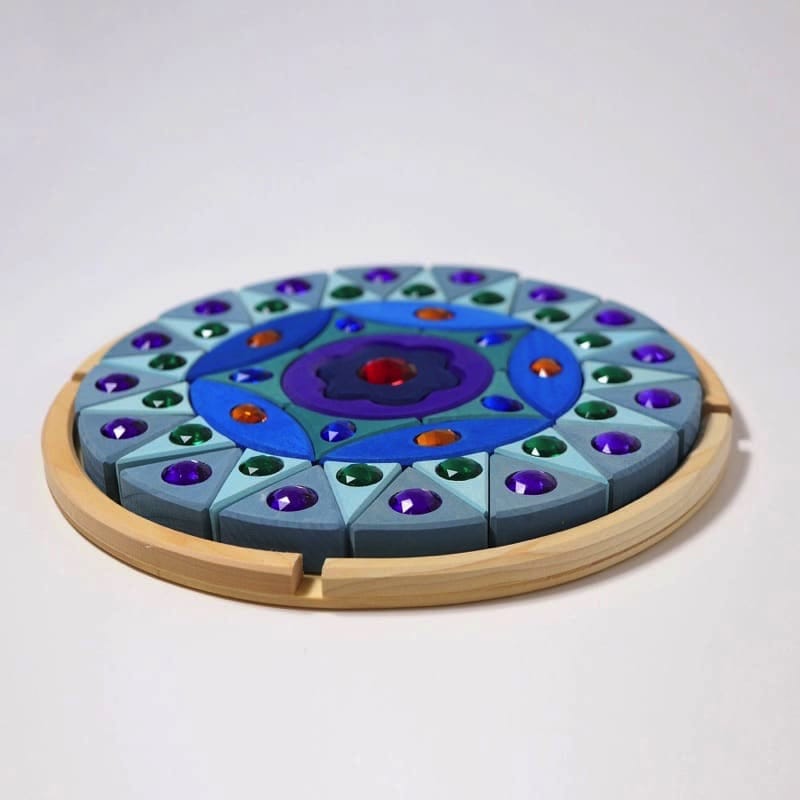 Puzzle mandala pequeño con brillantes de Grimm's en Libélula Azul