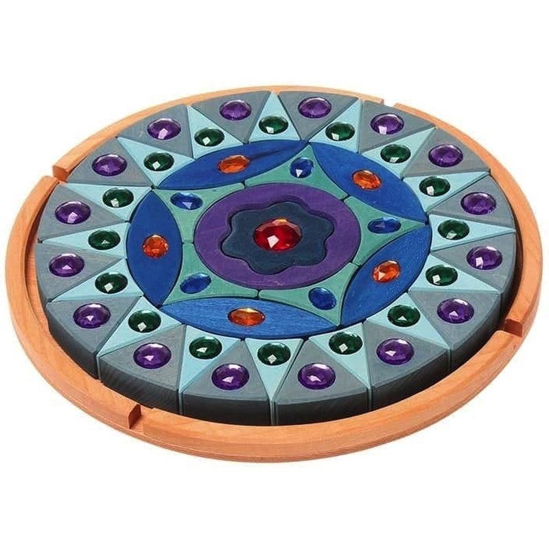 Puzzle mandala pequeño con brillantes de Grimm&#39;s en Libélula Azul