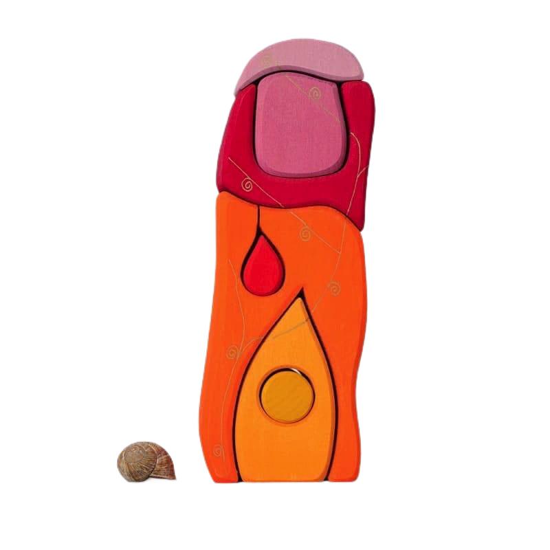 Casa villa de hadas naranja de Grimm's en Libélula Azul