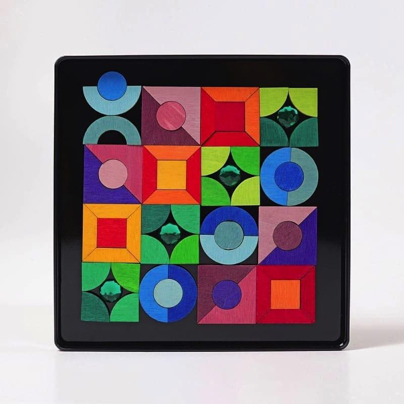 Puzzle magnético triángulo, cuadrado, círculo