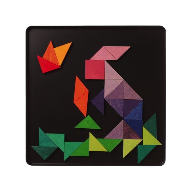 Puzzle magnético triángulos de Grimm&#39;s en Libélula Azul