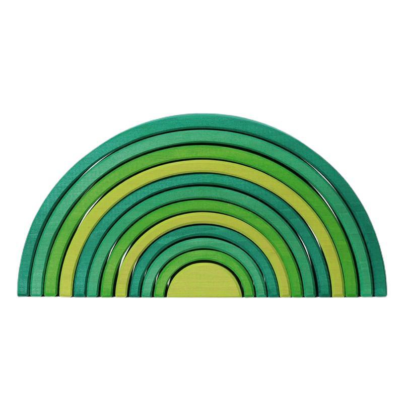 Arcoiris grande verde bosque