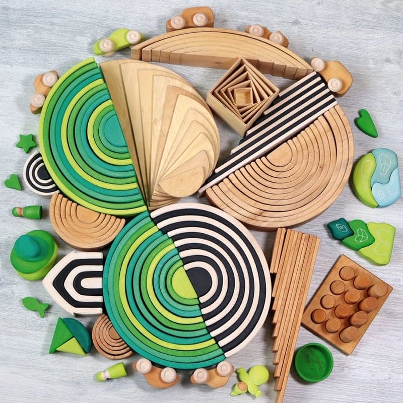 Arcoiris grande verde bosque de Grimm's en Libélula Azul