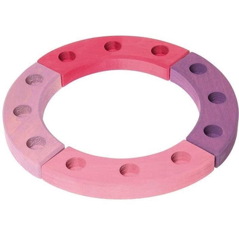 Anillo de cumpleaños rosa-violeta