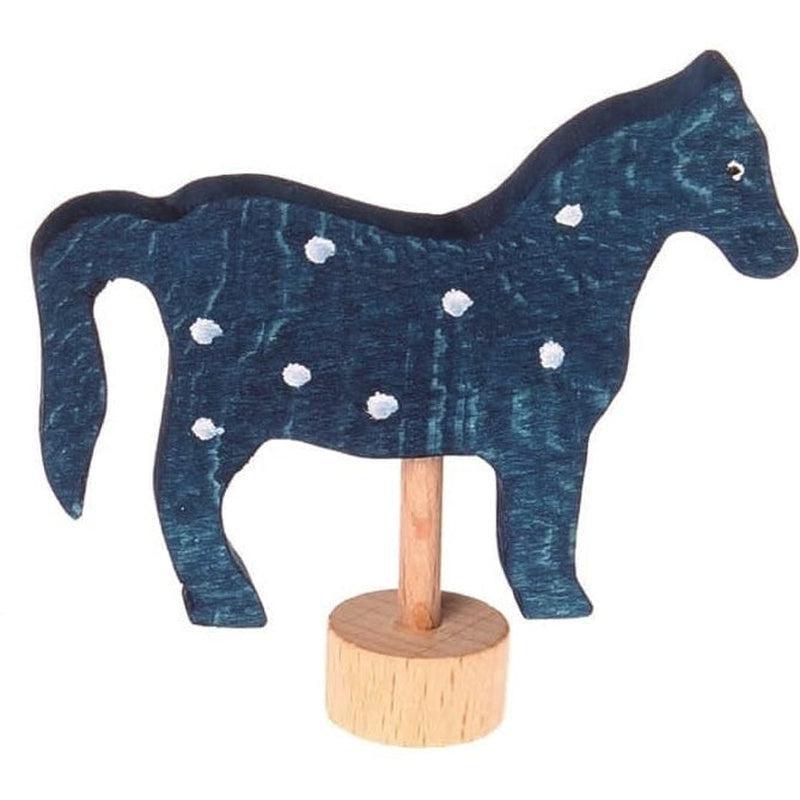 Figura decorativa caballo azul