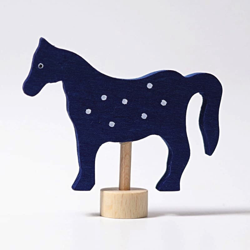 Figura decorativa caballo azul de Grimm's en Libélula Azul