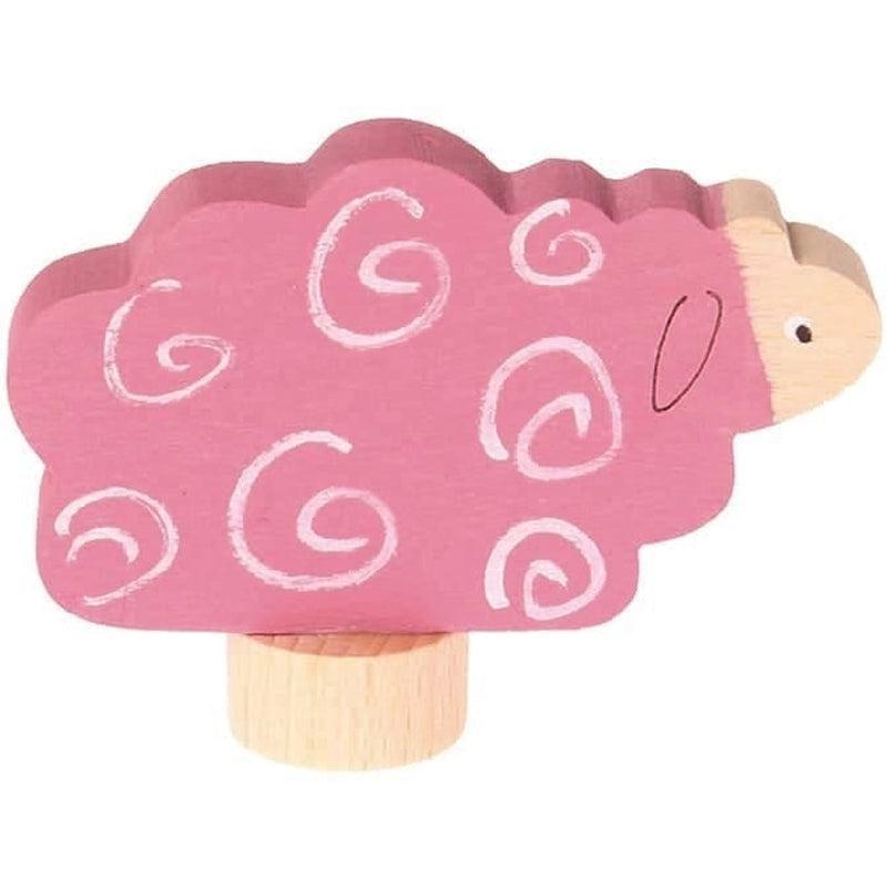 Figura decorativa oveja recostada