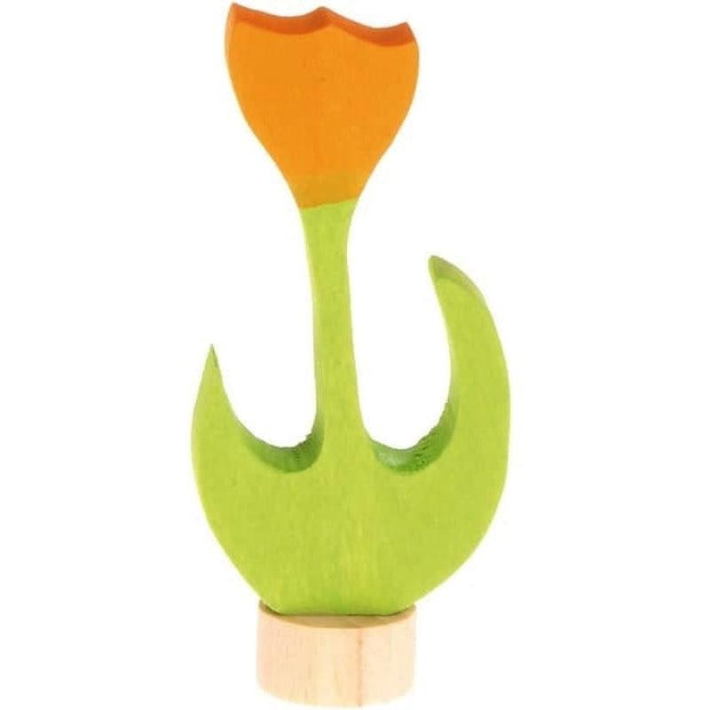 Figura decorativa tulipán amarillo
