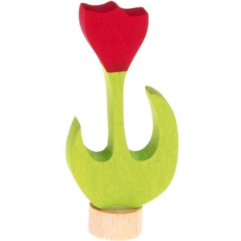 Figura decorativa tulipán rojo