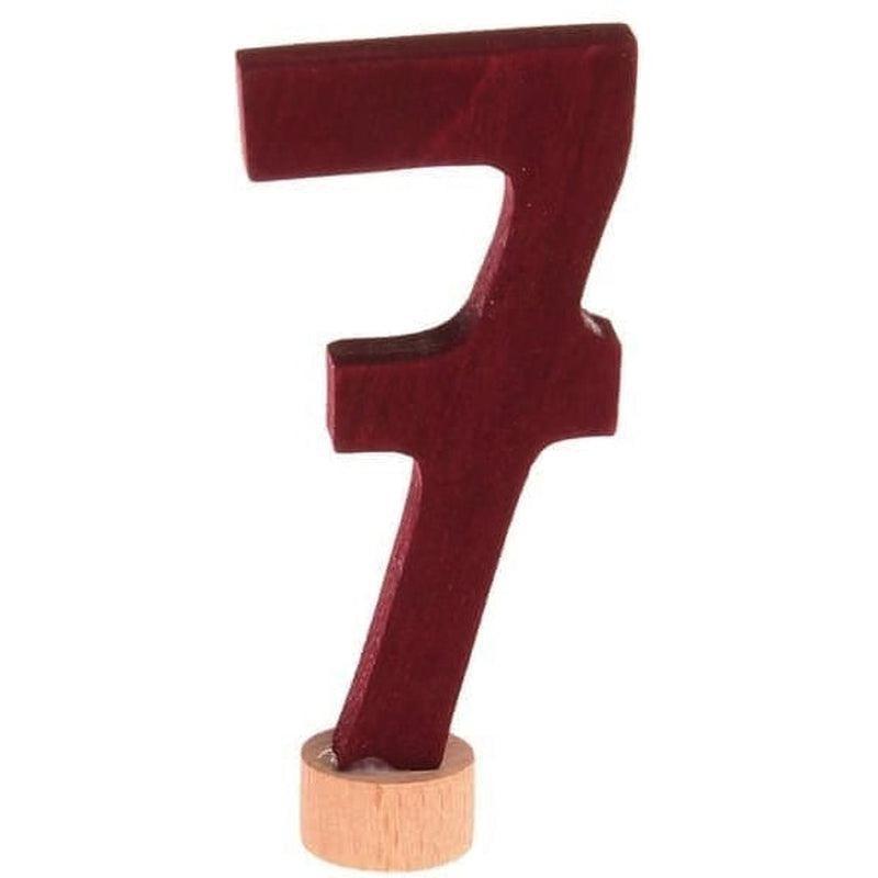 Número decorativo 7