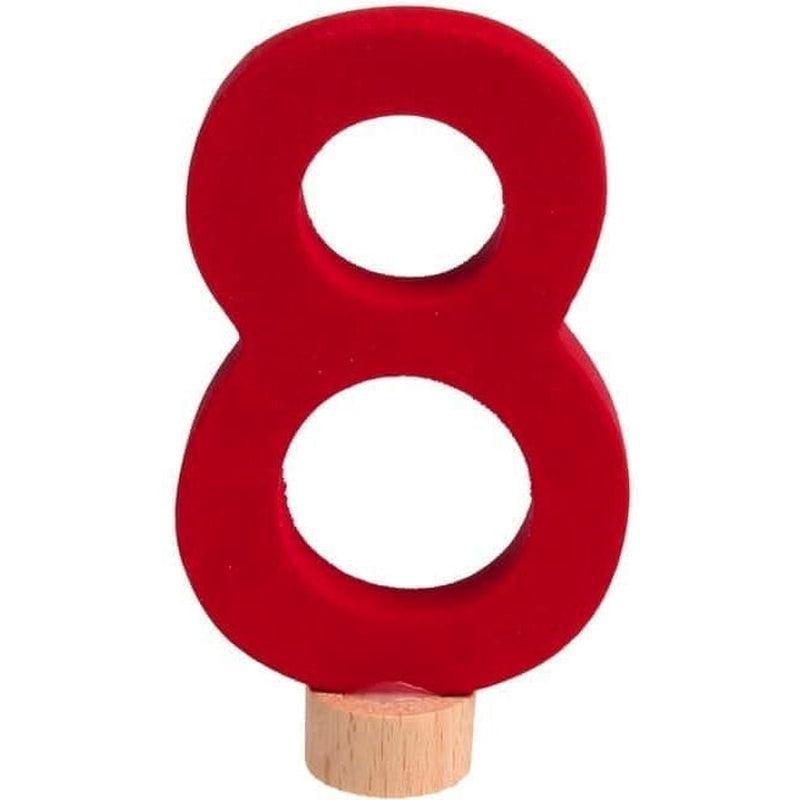 Número decorativo 8 de Grimm's en Libélula Azul