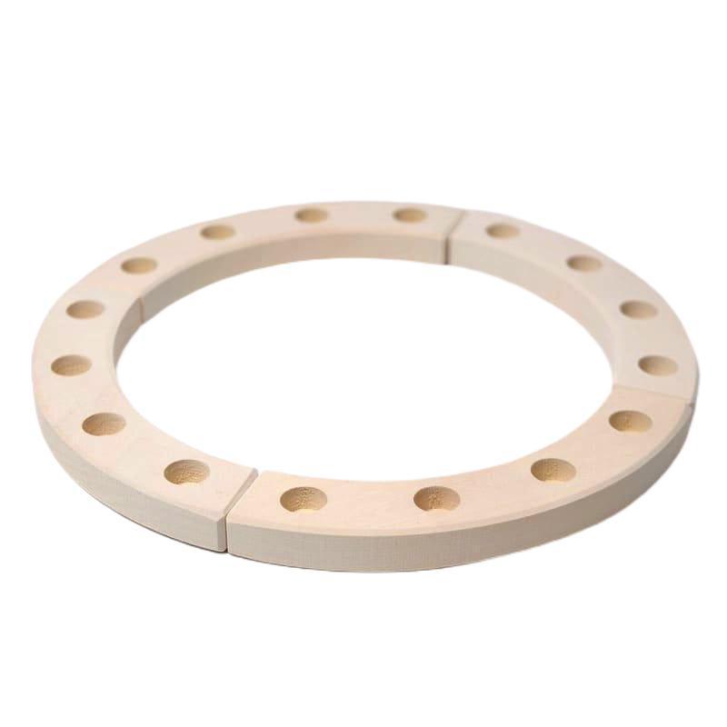 Anillo de cumpleaños grande blanco