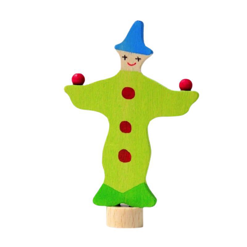 Figura decorativa payaso malabarista
