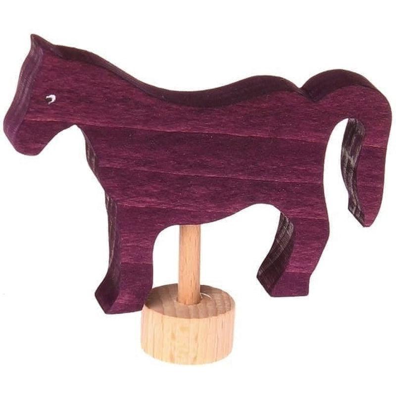 Figura decorativa caballo rojo